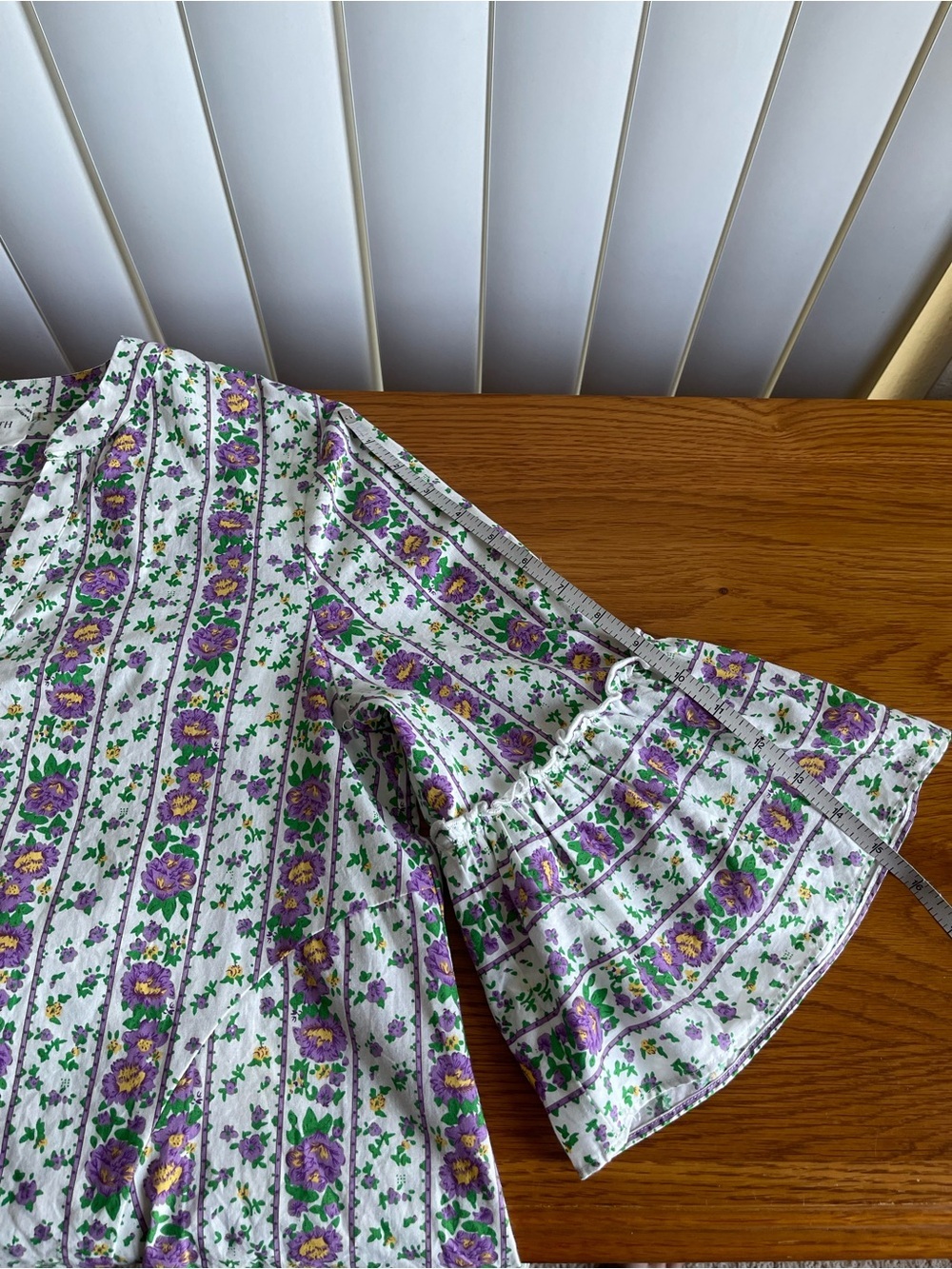 Hyacinth House Floral Striped Blouse Size M - Picture 10 of 16